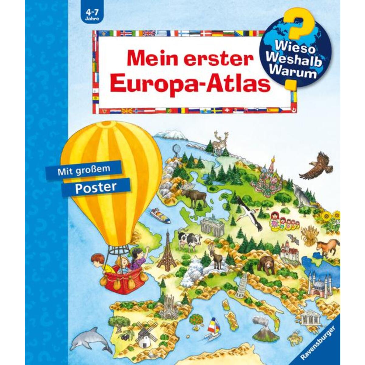 Wieso? Weshalb? Warum?: Mein erster Europa-Atlas von Ravensburger Verlag